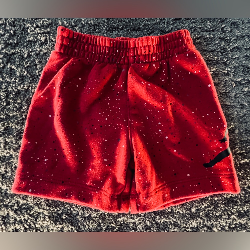 Jordan shorts red size 12 months